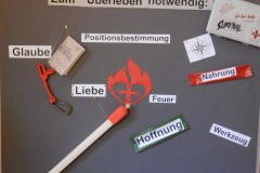 Schaukastenthema Glaube, Vertrauen, Hoffnung